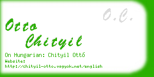 otto chityil business card